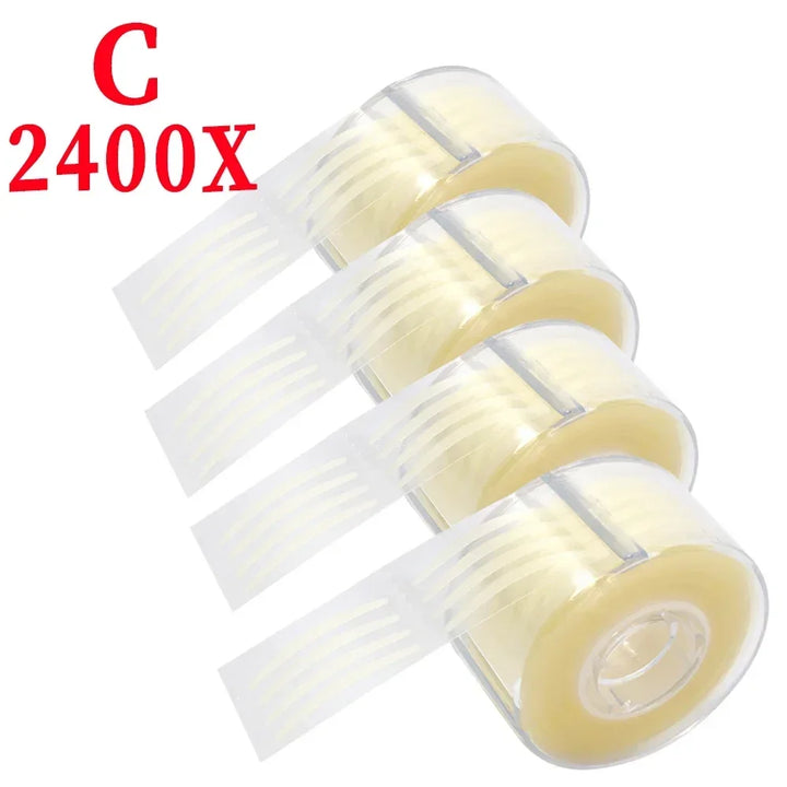 Rynx | Invisible double eyelid stickers 2400 pieces premium eye lifting strips Self-adhesive double eyelid tapes Clear beige eye tapes Makeup tool
