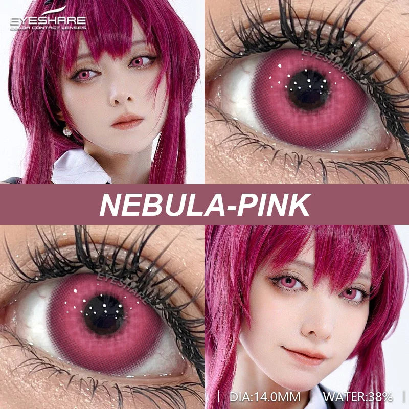 Rynx | 2 Piece Set Cosplay Contact Lenses for Eyes Anime Colored Contact Lenses Blue Contact Halloween Beautiful Pupil Annual Contact Lenses