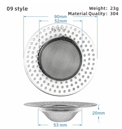 Lisslune | Stainless Steel Sink Drain Catch All Strainer