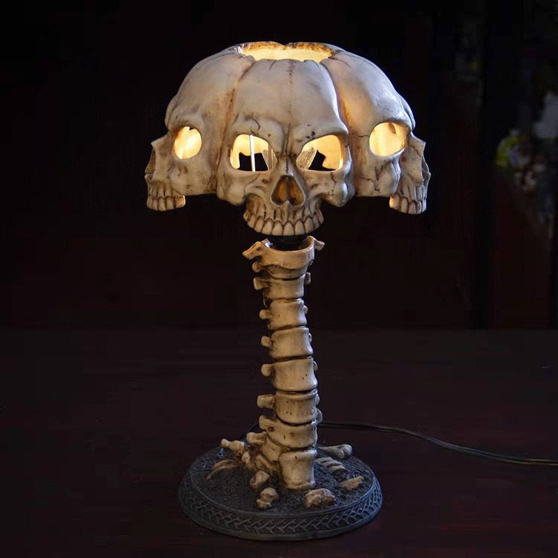 Lisslune | Skeleton Skull Table Lamp