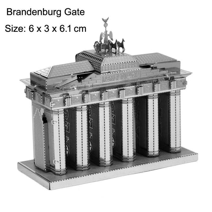 Lisslune | Global Landmark 3D Metal Puzzle Set: Construct and Explore Iconic Structures