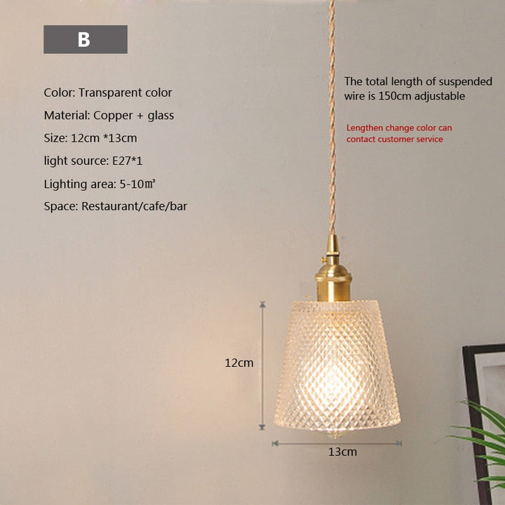 Lisslune | Nordic Brilliance Transparent Glass Pendant Lamp