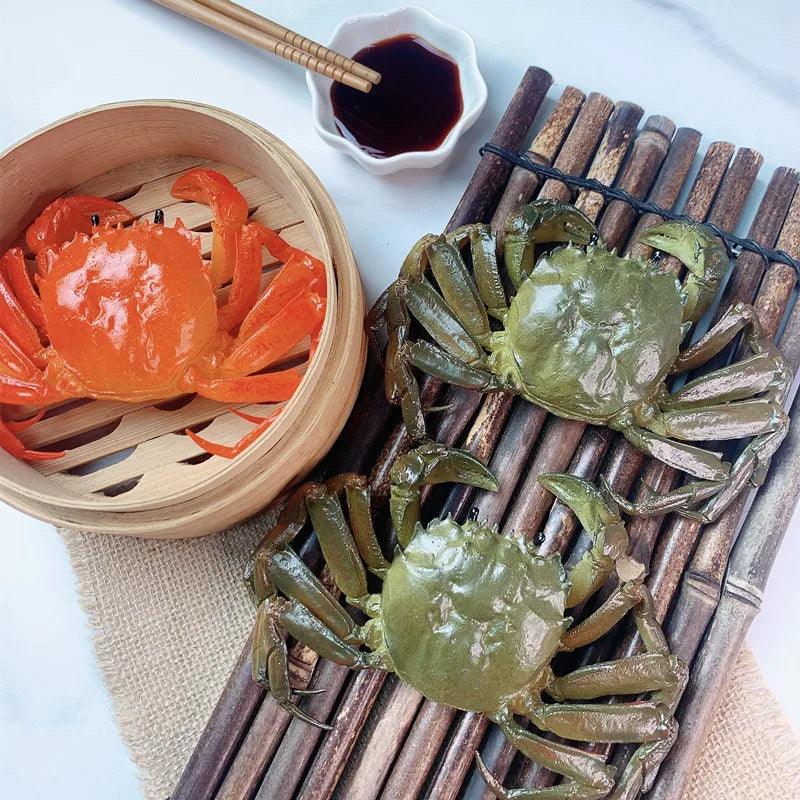 Lisslune | Life-like Artificial Crab Display Model - Perfect Seafood Prop for Culinary Art, Photography and Home Aesthetics