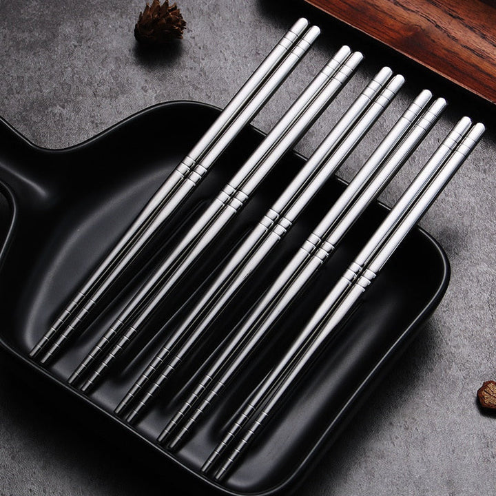 Lisslune | So Fancy Stainless Steel Chopsticks 5 Pairs