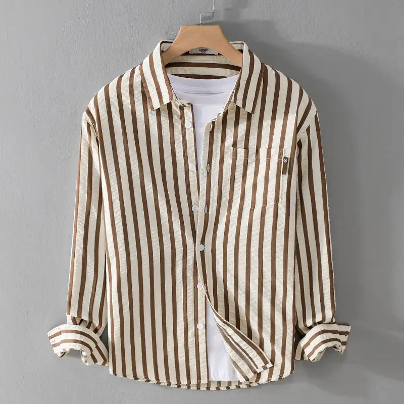 Lisslune | Stylish Striped Button-Down Shirt