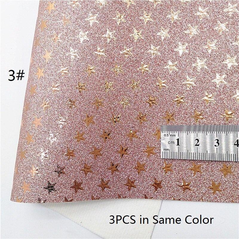 Lisslune | Sparkling Rose Gold Glitter Leather Craft Sheet - Transform Your DIY Projects with Elegance
