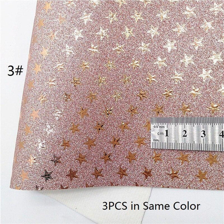 Lisslune | Sparkling Rose Gold Glitter Leather Craft Sheet - Transform Your DIY Projects with Elegance