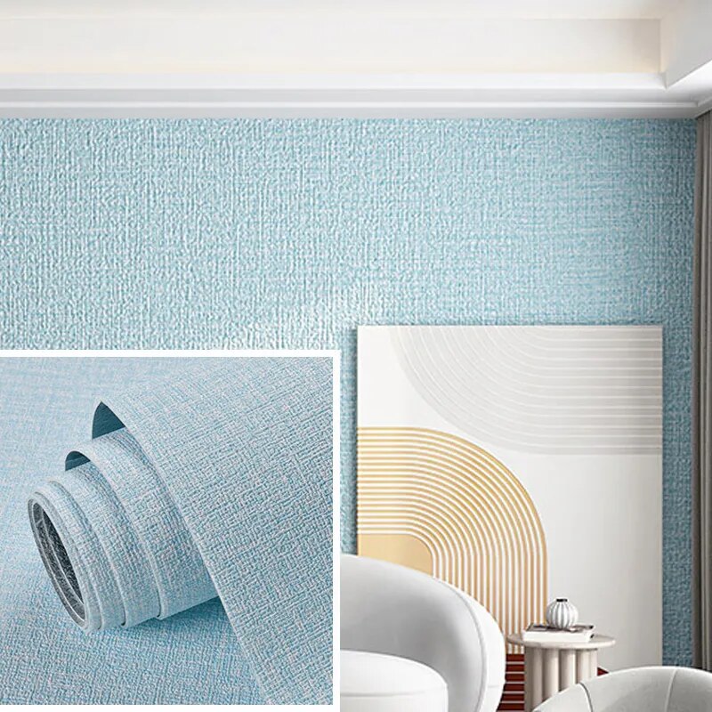 Lisslune | 3D Linen Self-Adhesive Waterproof Wall Sticker