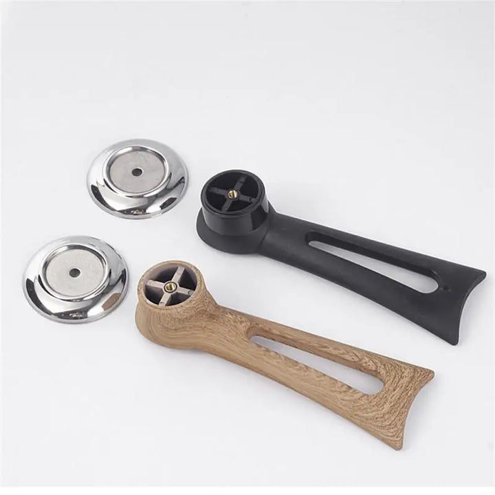 Lisslune | Replacement handle for pot lid – wood design with stainless steel base