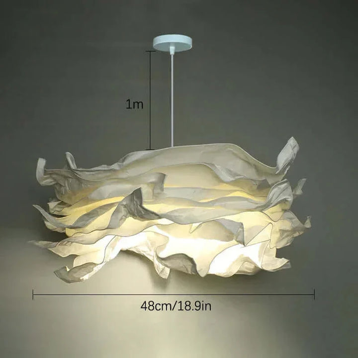 Lisslune | Wool-like Paper Lampshade up to 70 cm wide