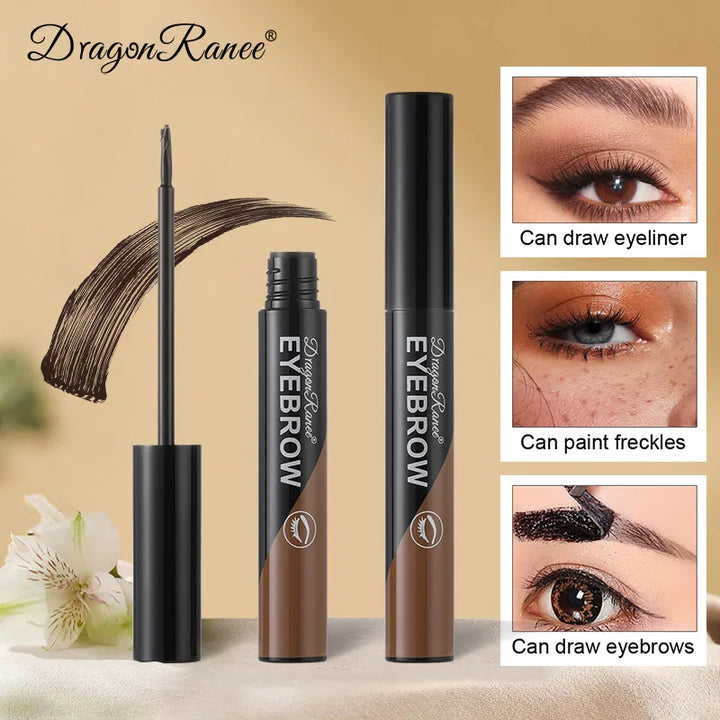 Rynx | Peel-off Eyebrow Gel Natural Eyebrow Tattoo Dark Brown Tint Makeup Waterproof Long-lasting Eyebrow Enhancer Liquid Gel Tear-proof Easy