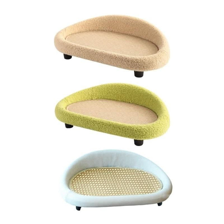 Lisslune | Stylish Cat Bed with Scratching Area & Cuddly Pillow