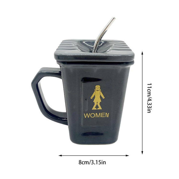 Lisslune | Squatting Toilet Shape Ceramic Mug