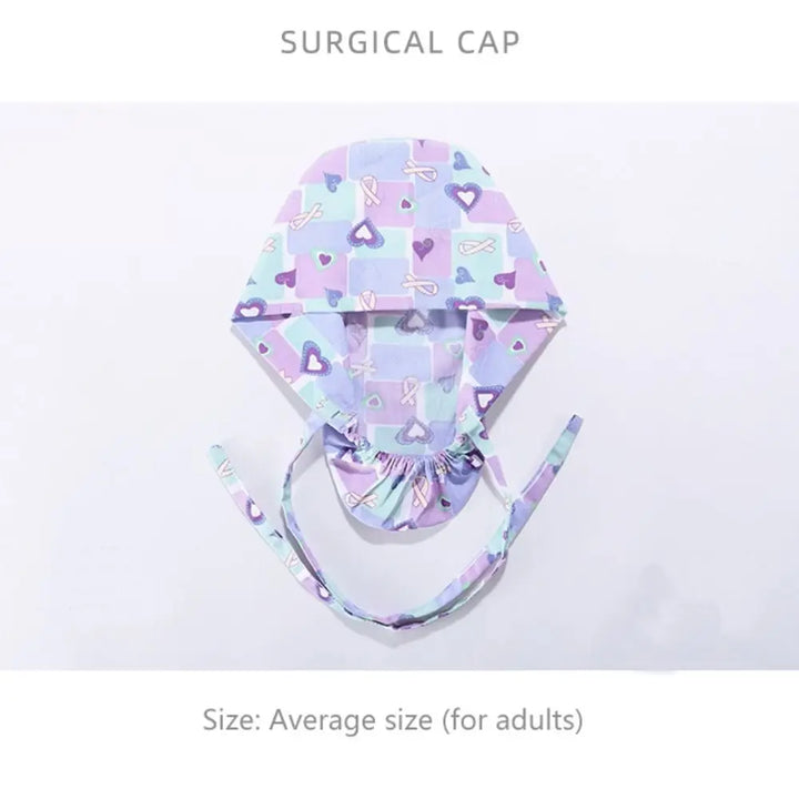 Lisslune | Adjustable surgical cap with ponytail holder and buttons