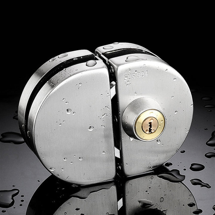 Lisslune | Sliding Door Stainless Steel Safety Glass Door Lock