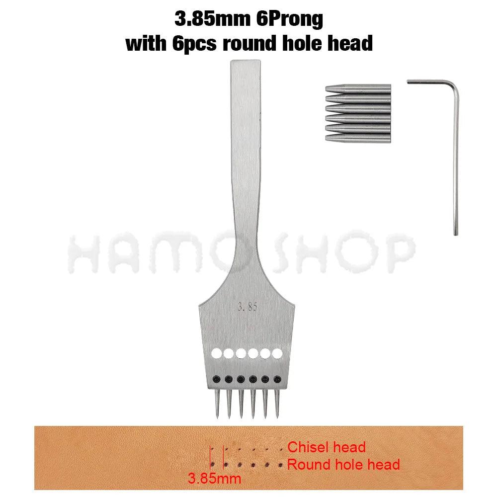Lisslune | Premium Replaceable Round Chisel Tool Set for Leatherworking