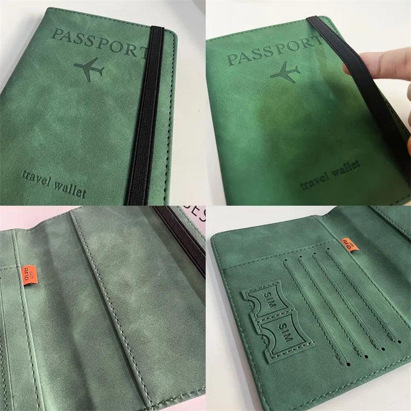 Lisslune | Stylish Genuine Leather RFID Passport Holder for Trendy Travelers