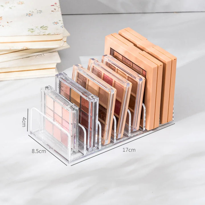 Rynx | Desktop Cosmetics Department Storage Organizer Box Acrylic Transparent Removable Skincare Products Eyeshadow Tray Lipstick Holder