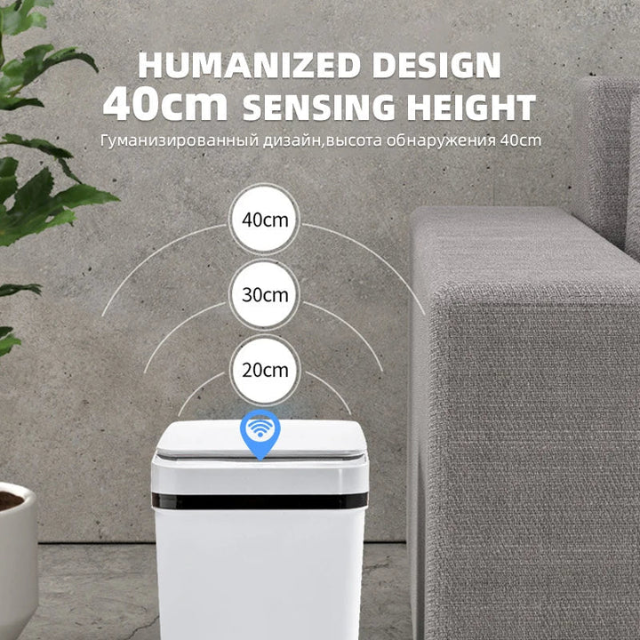 Lisslune | Waterproof Smart Wave Sensor Automatic Trash Can