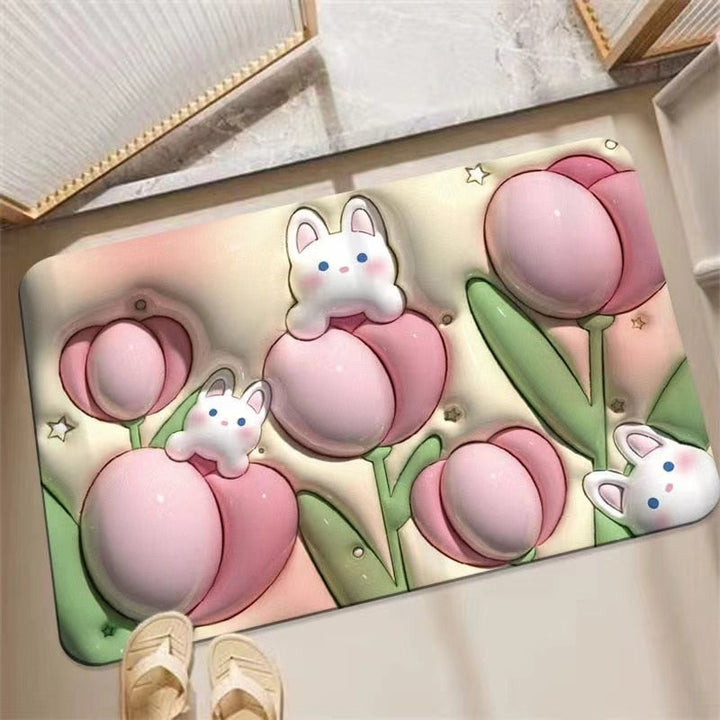 Lisslune | Non-Slip Cartoon Colorful Fun Quick Water Absorbent Mat