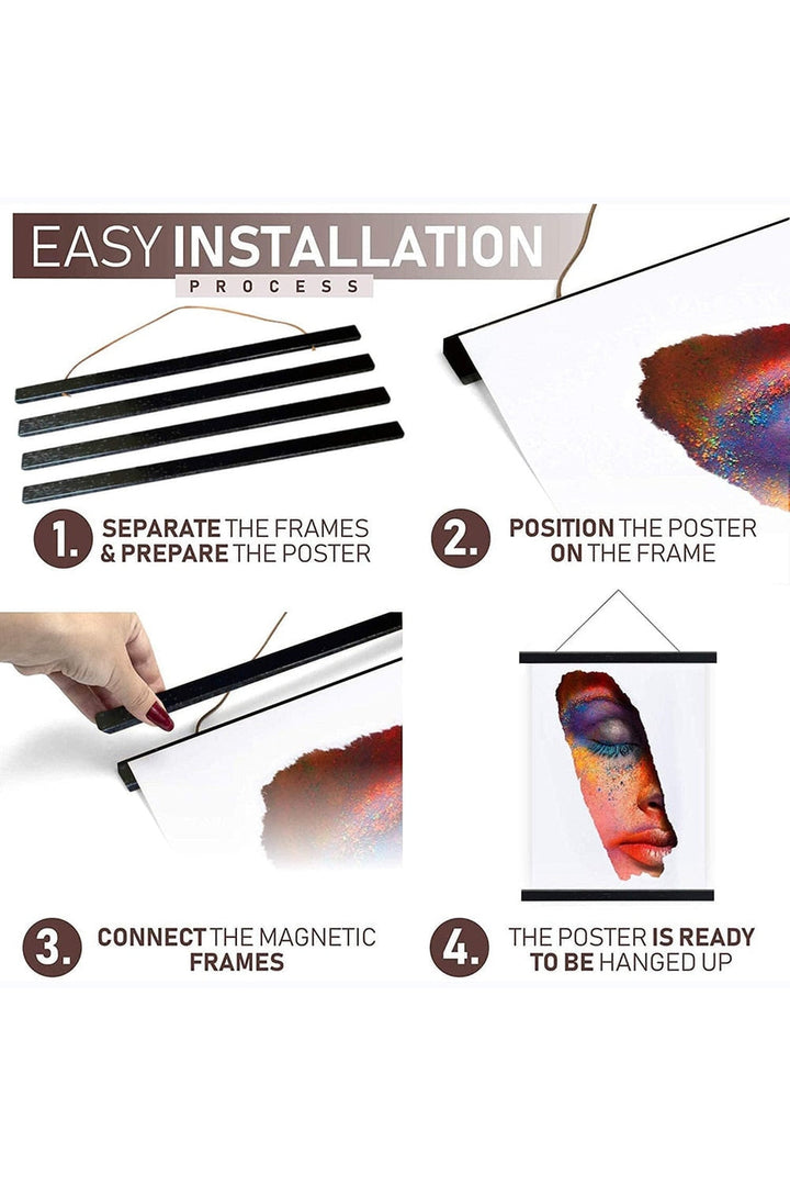 Lisslune | Magnetic poster frame hook