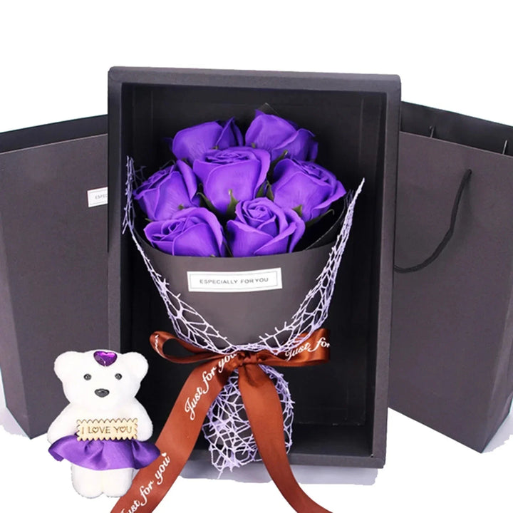 Lisslune | 7 Roses Soap Bouquet Gift Box
