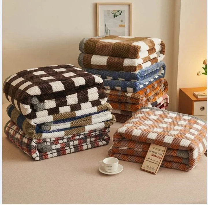 Lisslune | Plaid Knit Blanket