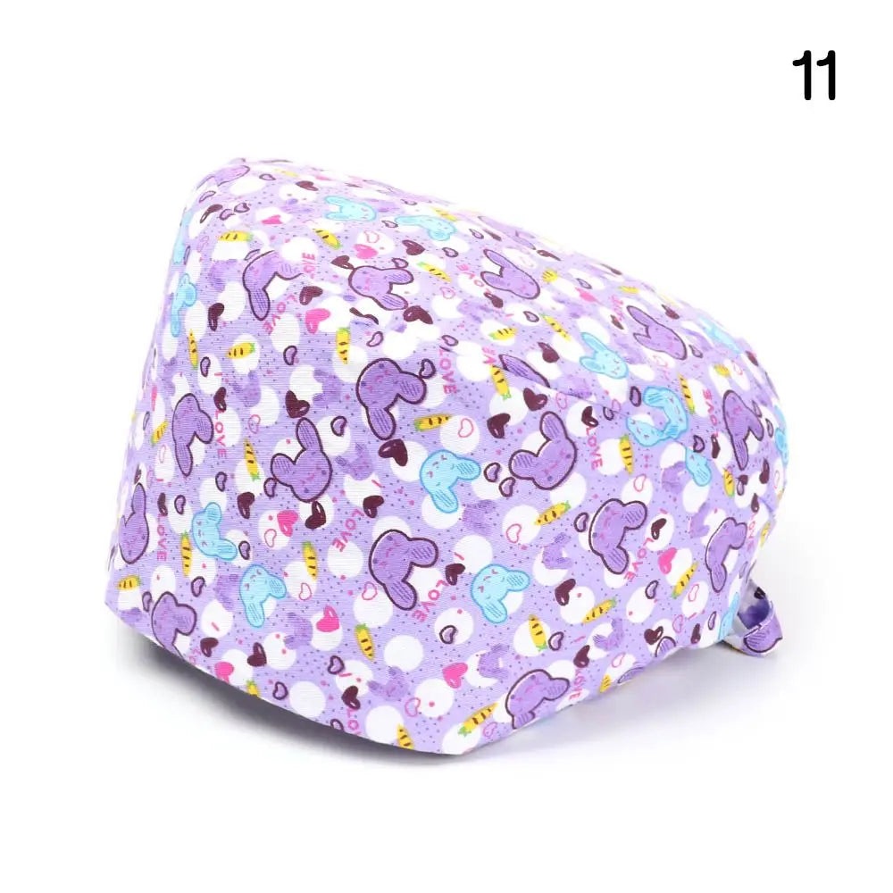 Lisslune | Adjustable surgical cap with ponytail holder and buttons