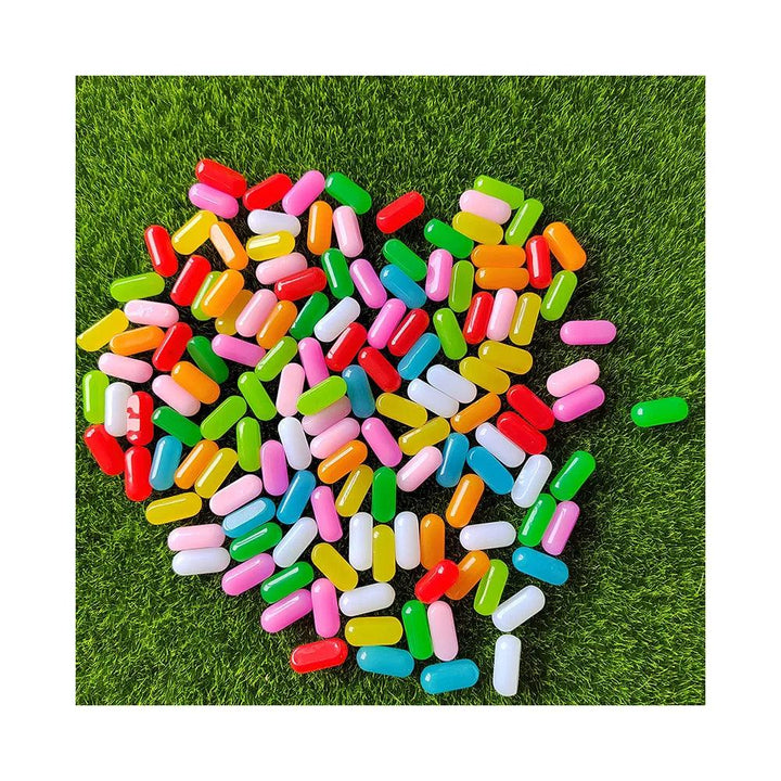 Lisslune | Charming Miniature Candy Jelly Bean Beads for Fun DIY Jewelry and Hair Accessories, 21mm