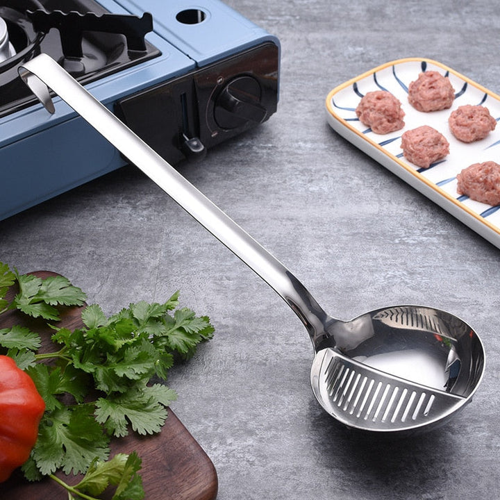 Lisslune | Long Handle Soup Strainer Spoon