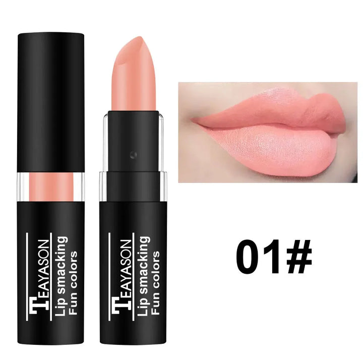 Rynx | 12 Colors Matte Nude Lipsticks Waterproof Black Blue Velvet Lipstick Long-lasting Sexy Vampire Red Halloween Party Makeup Lipsticks