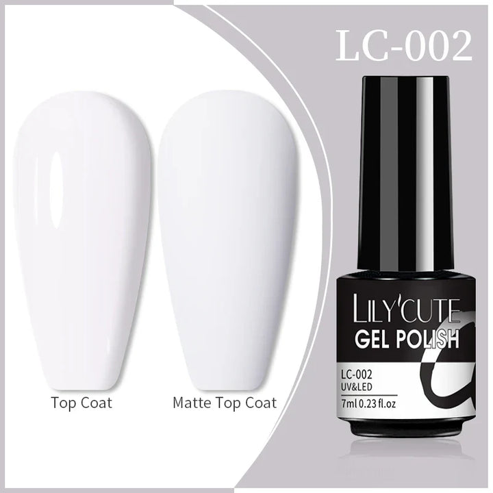 Rynx | 7ml Glitter Gel Nail Polish Semi Permanent Sequins Soak Off UV Gel Colorful DIY Nail Art Polishes