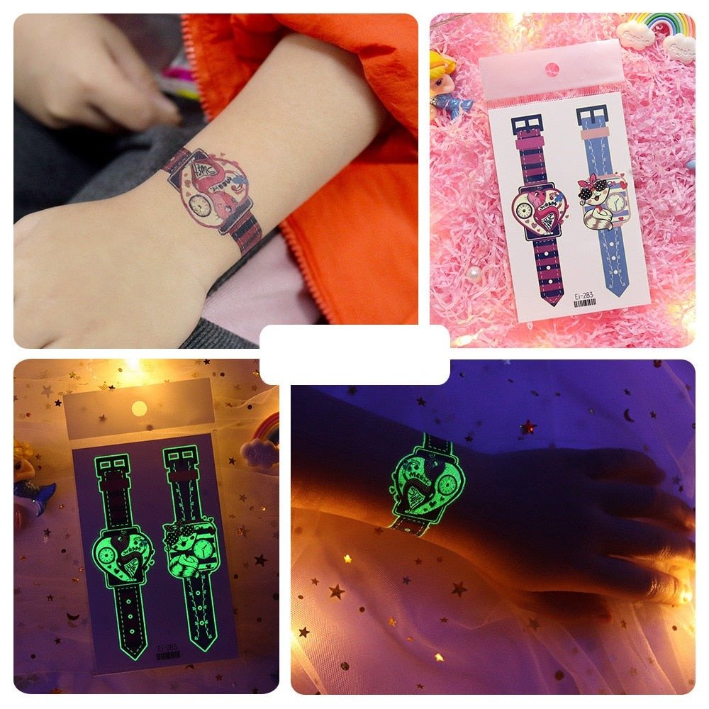 Lisslune | Luminous, washable watch tattoo stickers