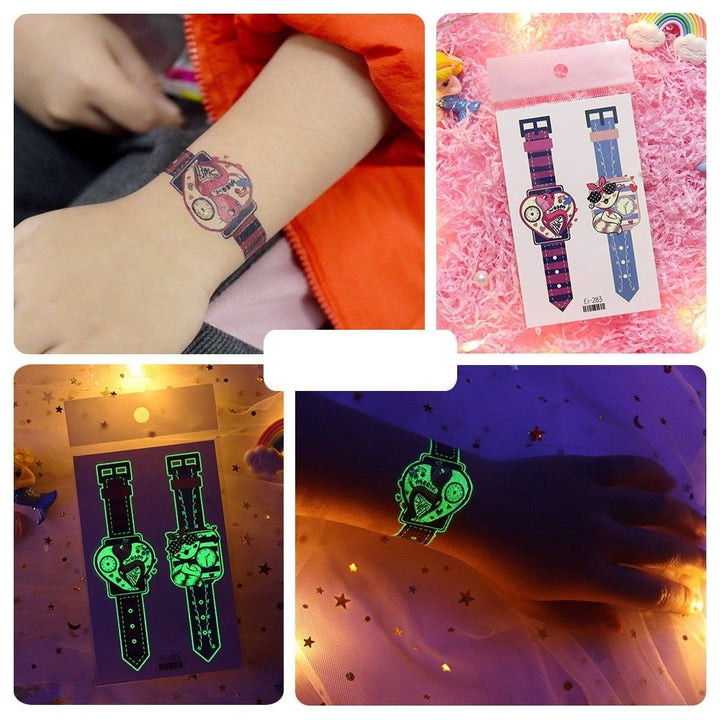 Lisslune | Luminous, washable watch tattoo stickers