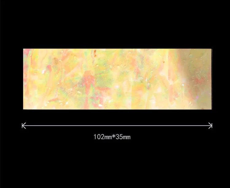 Lisslune | Bright shimmering abalone celluloid guitar head veneer sheet for luthiers - 1PC inlay strip