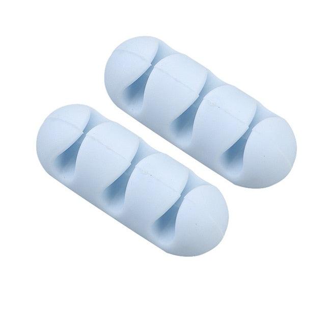 Lisslune | Silicone Cable Organizer Set: 5-Pack for tangle-free management