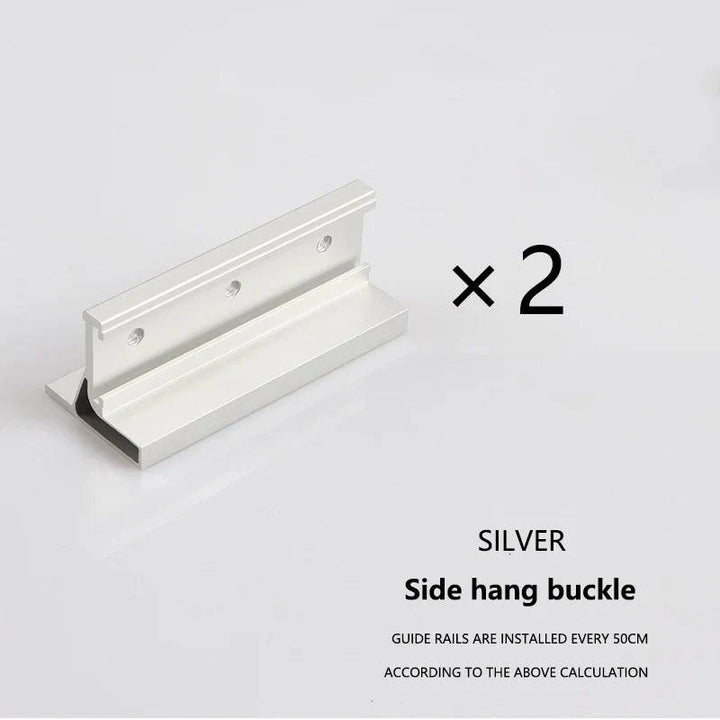 Lisslune | Tranquil Motion Black Elegance Sliding Door System Kit