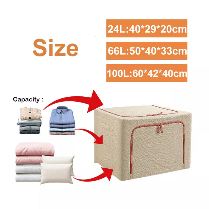 Lisslune | Foldable Storage Space-Saving Large Organizer Box