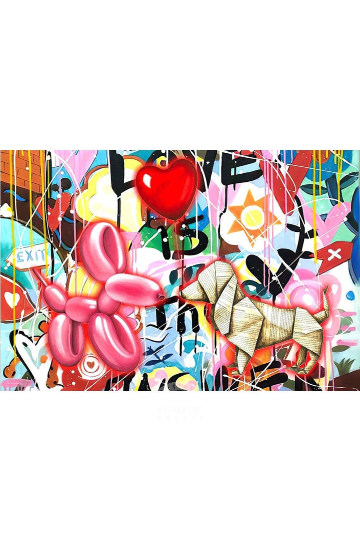 Lisslune | matching Graffiti Balloon Poster