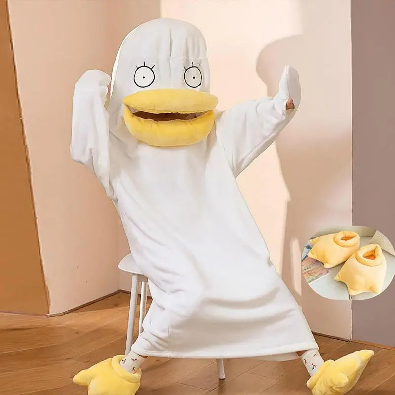 Lisslune | Confused Duck Warm Adult Pajamas Costume