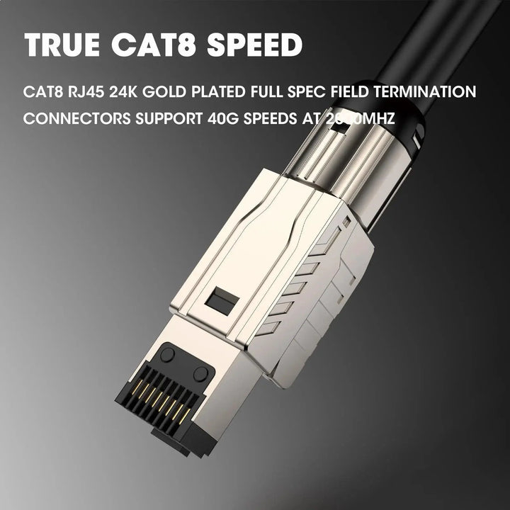 Lisslune | Ultra-fast Cat8 Ethernet Connector Kit for superior network performance