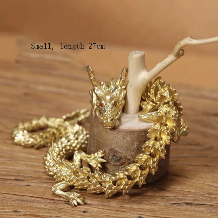 Lisslune | Mystic Scales 3D Brass Dragon Home Decor