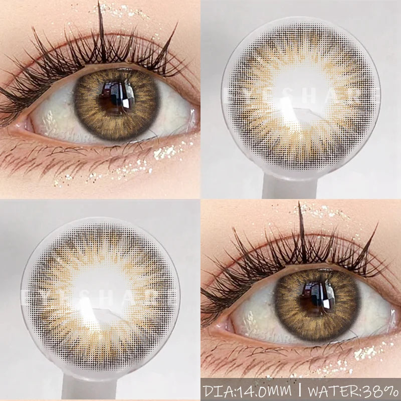 Rynx | Naturally colored contact lenses for the eyes 1 pair brown pupil contact lenses Fashion blue lenses annually cosmetic gray contact lenses