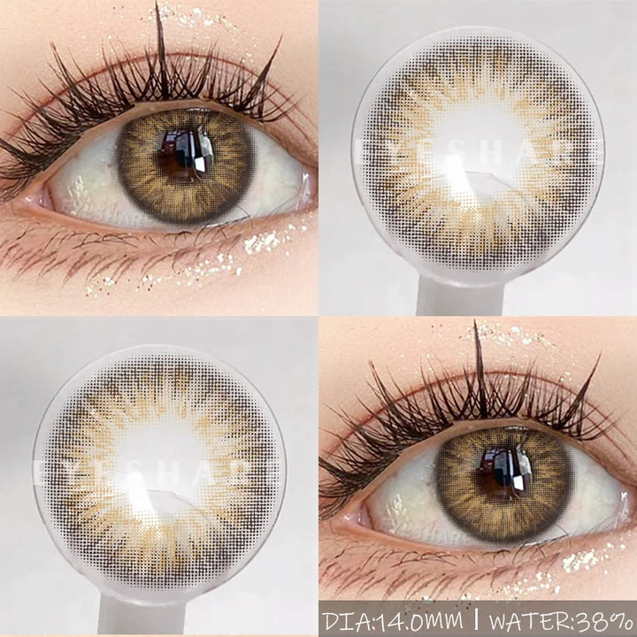Rynx | Naturally colored contact lenses for the eyes 1 pair brown pupil contact lenses Fashion blue lenses annually cosmetic gray contact lenses
