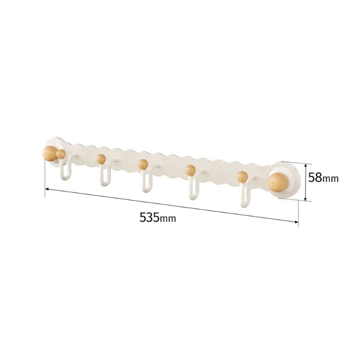 Rynx | Backdoor Wall Coat Hook Suction Cup Style Bedroom Relaxation Space Vestibule Shot-Free Wall-Mounted Coat Storage Hook