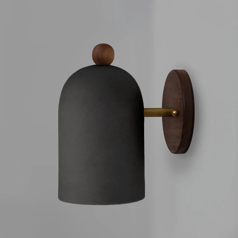 Lisslune | TimberSoul – Wabi-Sabi Walnut Wall Lamp for Natural Ambience