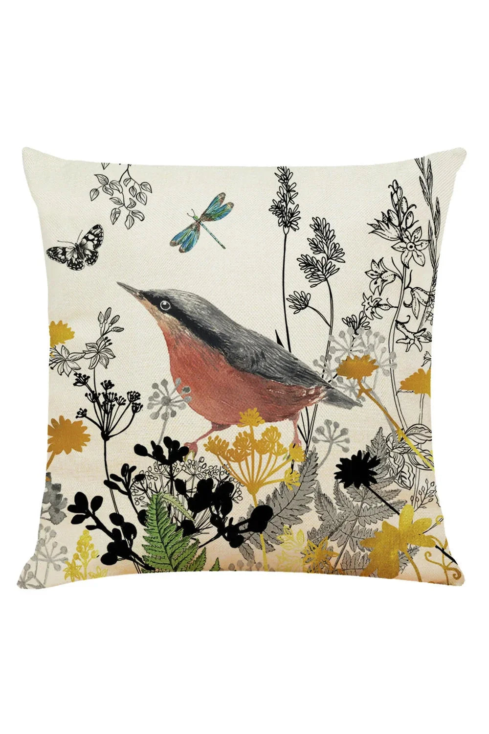 Lisslune | Bird Leaf Pillowcase