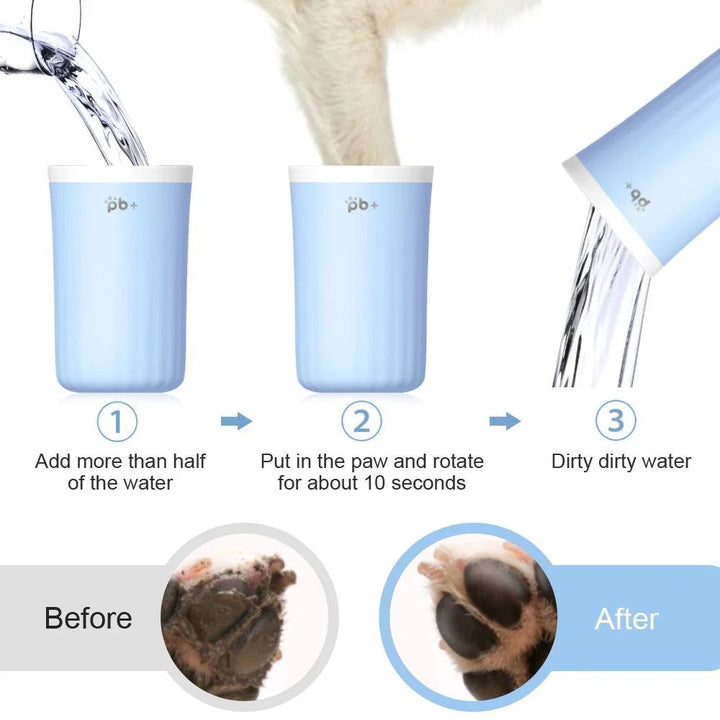 Lisslune | Portable Silicone Dog Paw Cleaning Cup - Effortless Grooming Tool for All Breeds