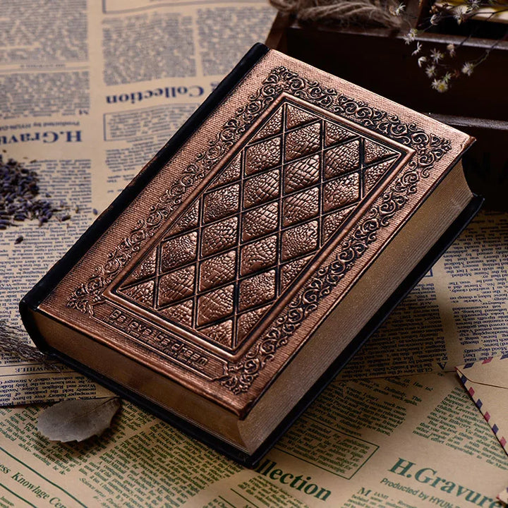 Rynx | Retro Embossed Notebook Vintage Notebook PU Leather Sketchbooks High-Quality Thickened Stationery Office Supplies School Diary