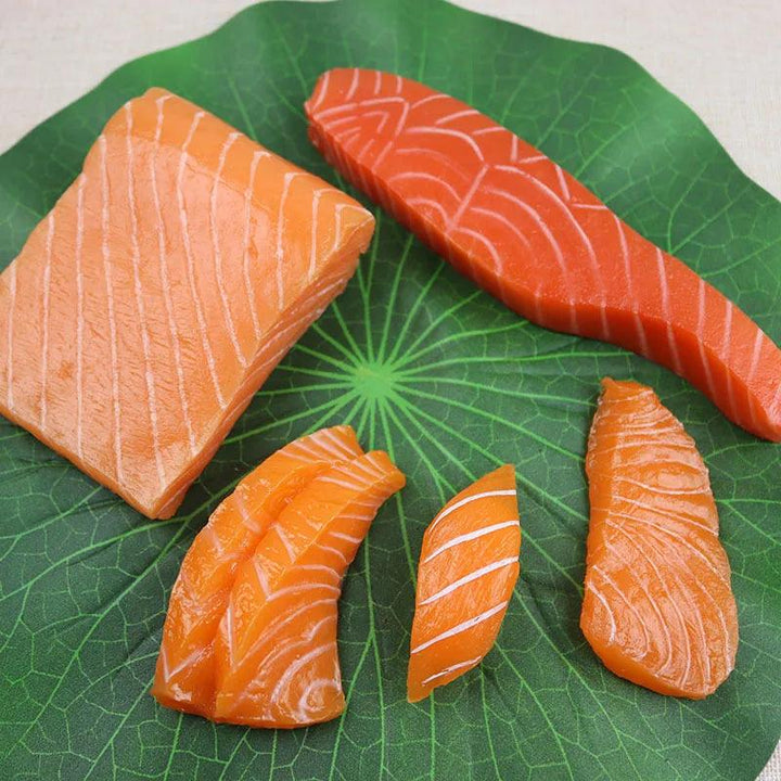 Lisslune | Life-Size Sushi Model Collection - Salmon and Tuna Models for Home Decoration and Photography